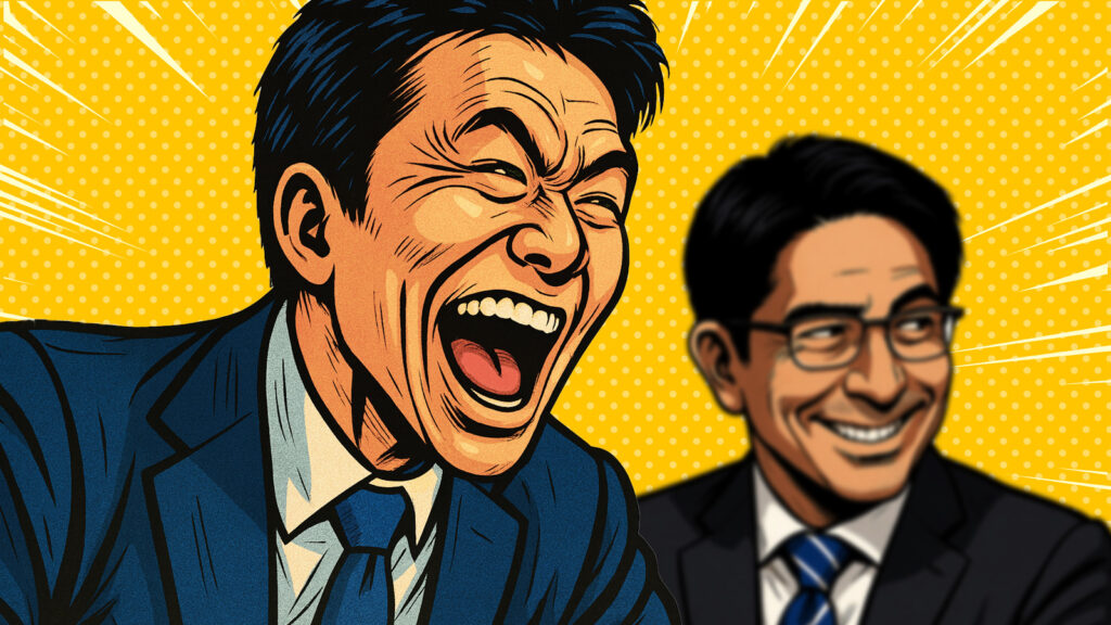 ヤジを飛ばす国会議員